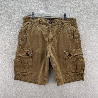 American Eagle Cargo Shorts Mens 31 Brown 11" Classic Grunge Y2K Outdoor Preppy