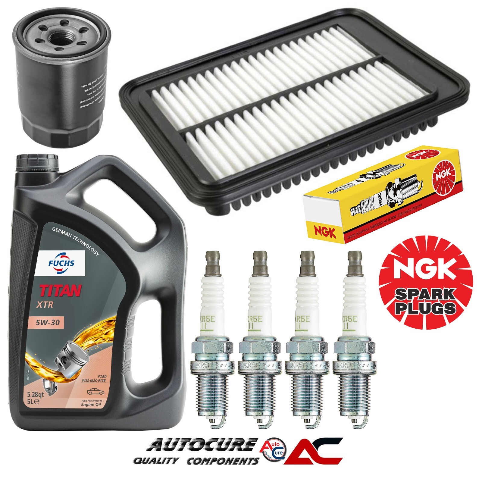 FOR HYUNDAI i10 1.0 1.1 PETROL 2007-13 OIL AIR FILTER SERVICE KIT & SPARK PLUGS