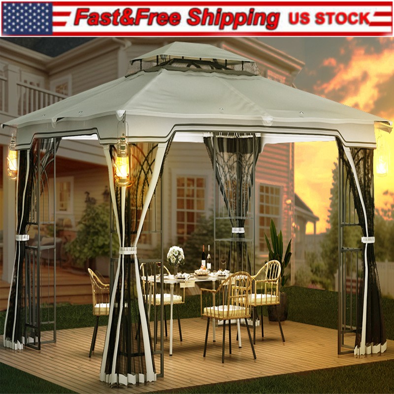 Patio Double Roof Top Outdoor Wedding Party Tent Ventilate