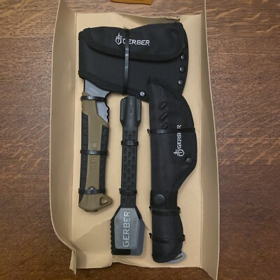 Gerber Gear Knife Hatchet UTENSIL Multi Tool Set for Camping and Backpacking