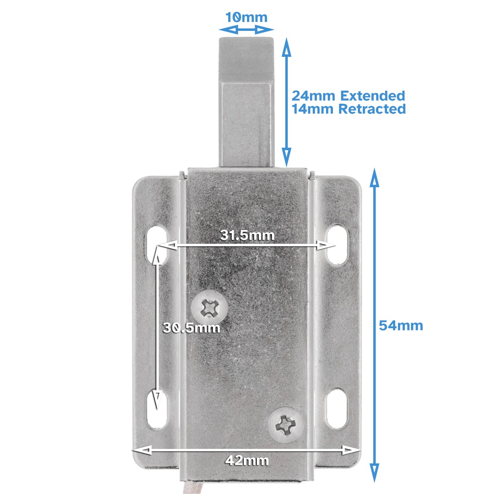 Up Electronic Solenoid Long Latch + Buckle Lock 12V 0.6A Electric Assembly