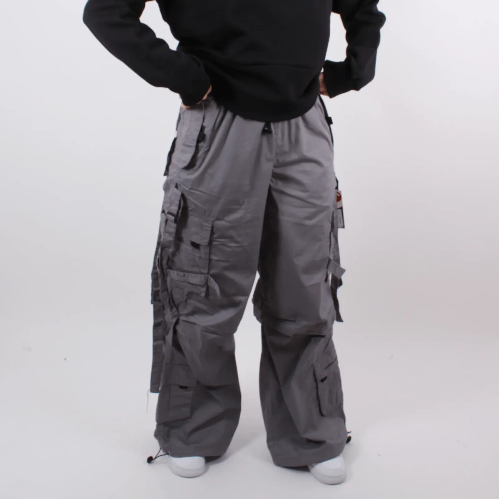 ぶ*う様 00s rip dead stock parachute cargo Vintage Criminal Damage Baggy Purple Parachute Pants