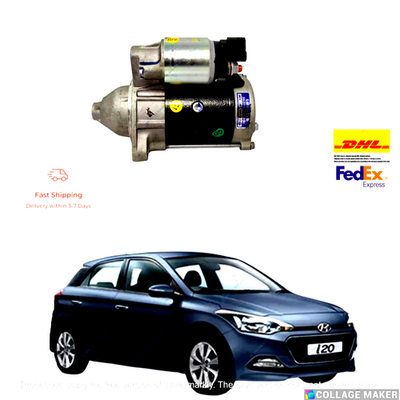 36100-03200 Starter Motor Fit For Hyundai I20 2008-2018 Model Oem Genuine