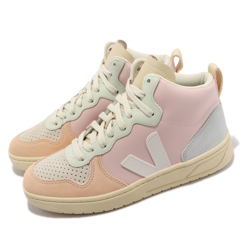 

Женские повседневные кроссовки Veja V-15 Leather Petale White Pink Multi VQ0203142A, Розовый, V-15 Leather