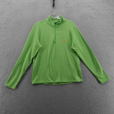 Pearl Izumi Long Sleeve 1/4 Zip Pullover Medium Green Mens Running Athletic