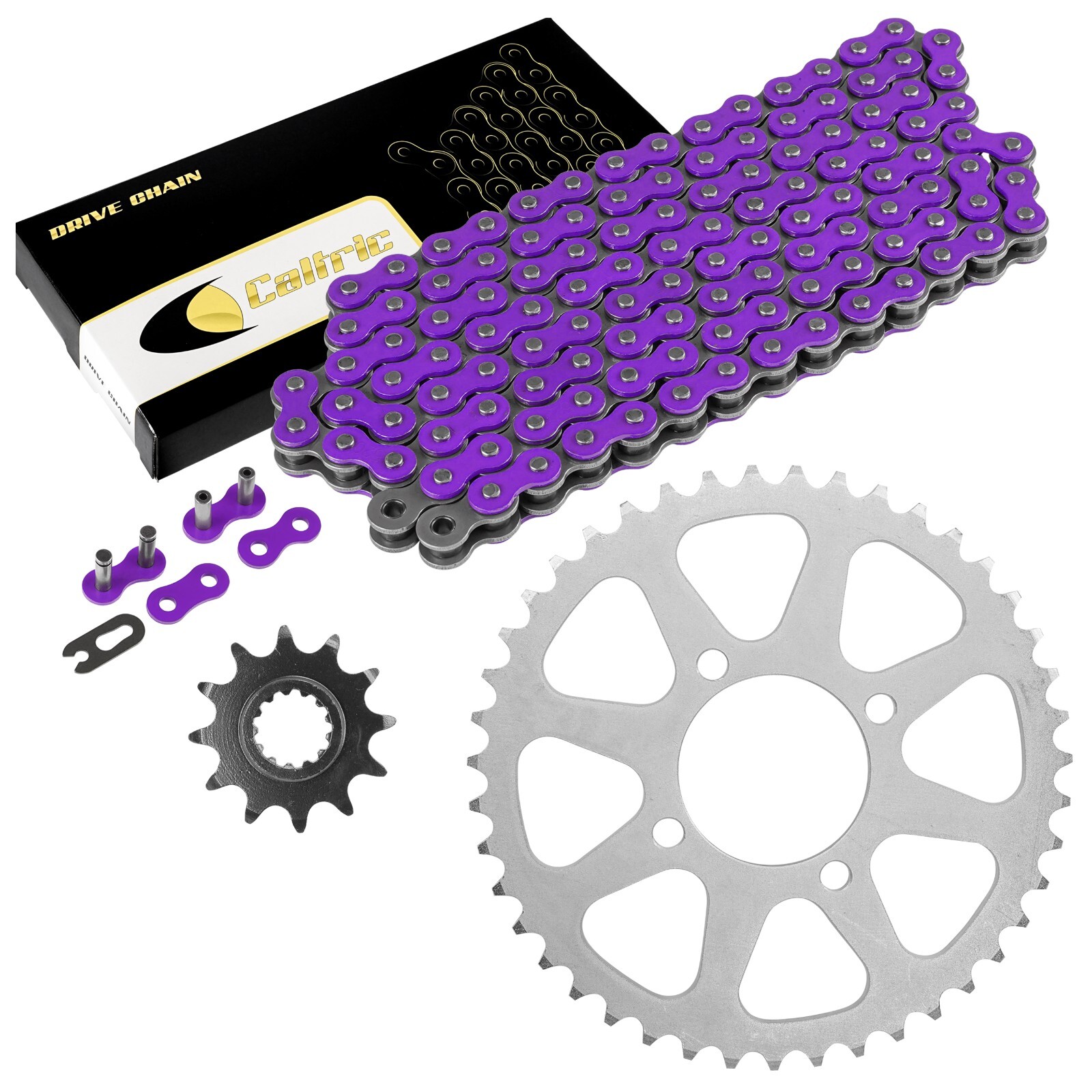 1/20、1/24Ｆ3000、4個セット！ Drive Chain W/ Front Rear Sprockets Kit for Kawasaki KEF300 Lakota