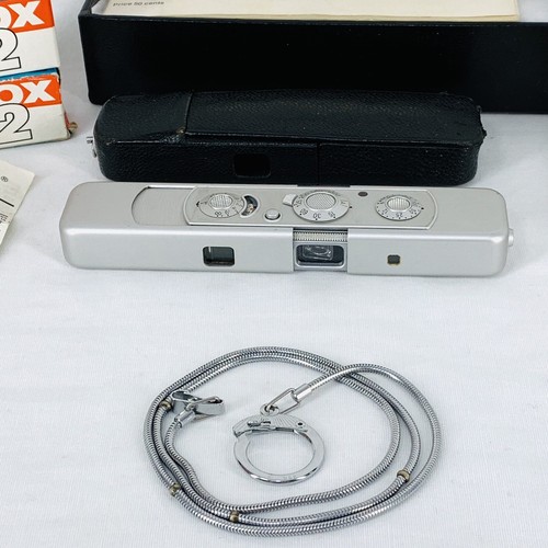 Minox C Subminiature Chrome Camera Case Film Manual Brochure Measuring Chain