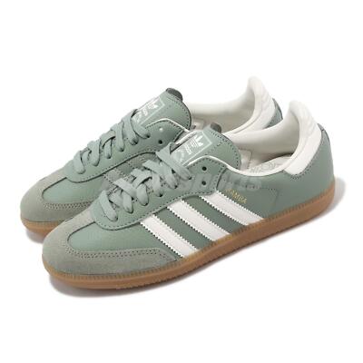 adidas Originasl Samba OG W Silver Green White Gum Women Casual Shoes IE7011