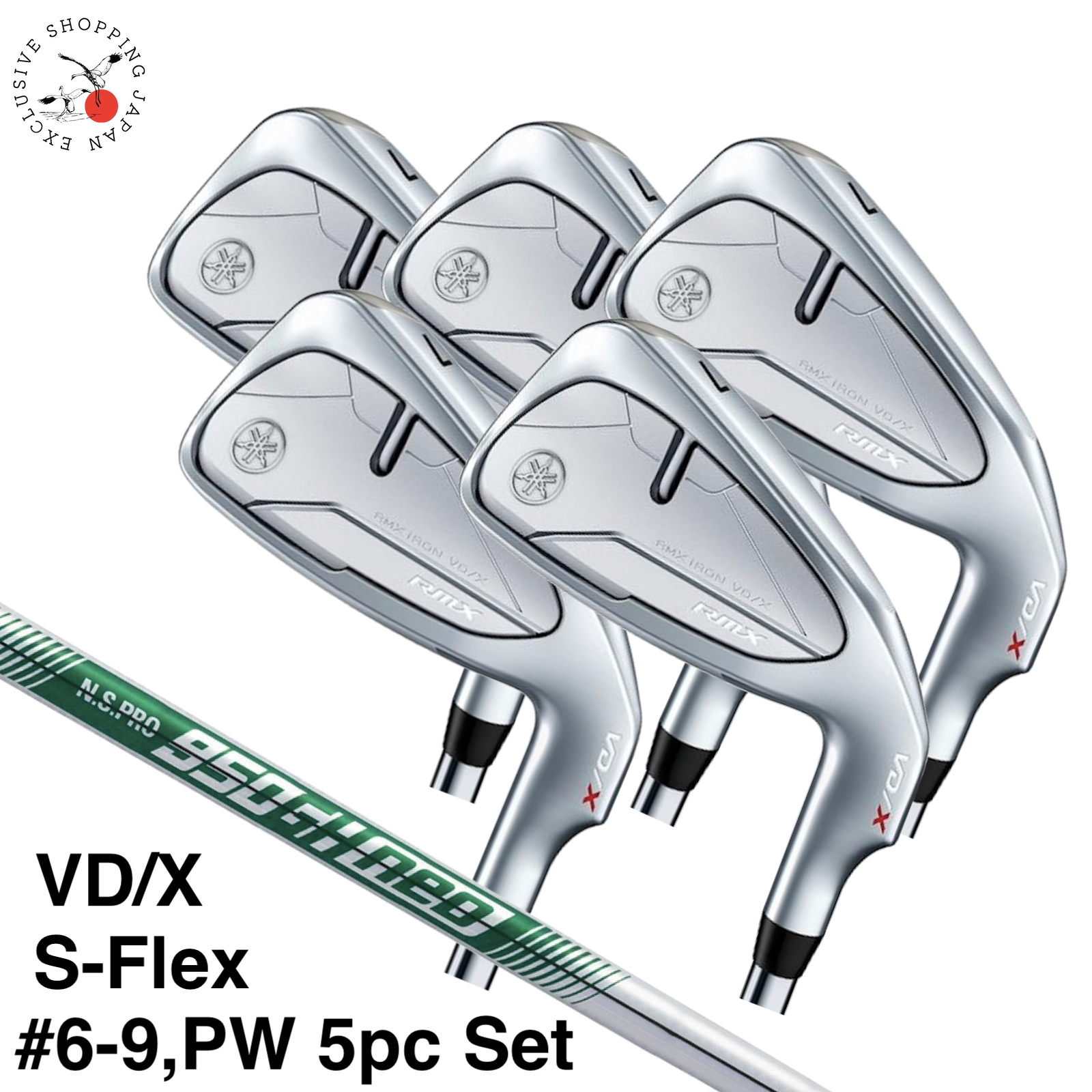 ヤマハ RMX VD 40 アイアンセット 5本組(#6-PW) N.S.PRO 850GH neo スチールシャフト装着 日本正規品 ヤマハ リミックスVD RMX VD 40 6本セット 中古 ヤマハ RMX VD40 5S