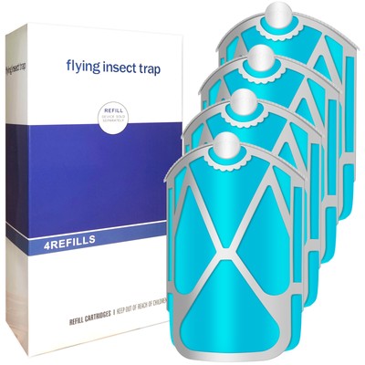 Flying Insect Trap Refill Cartridges Kit Compatible with ZEVO M364 Max 100% Fit