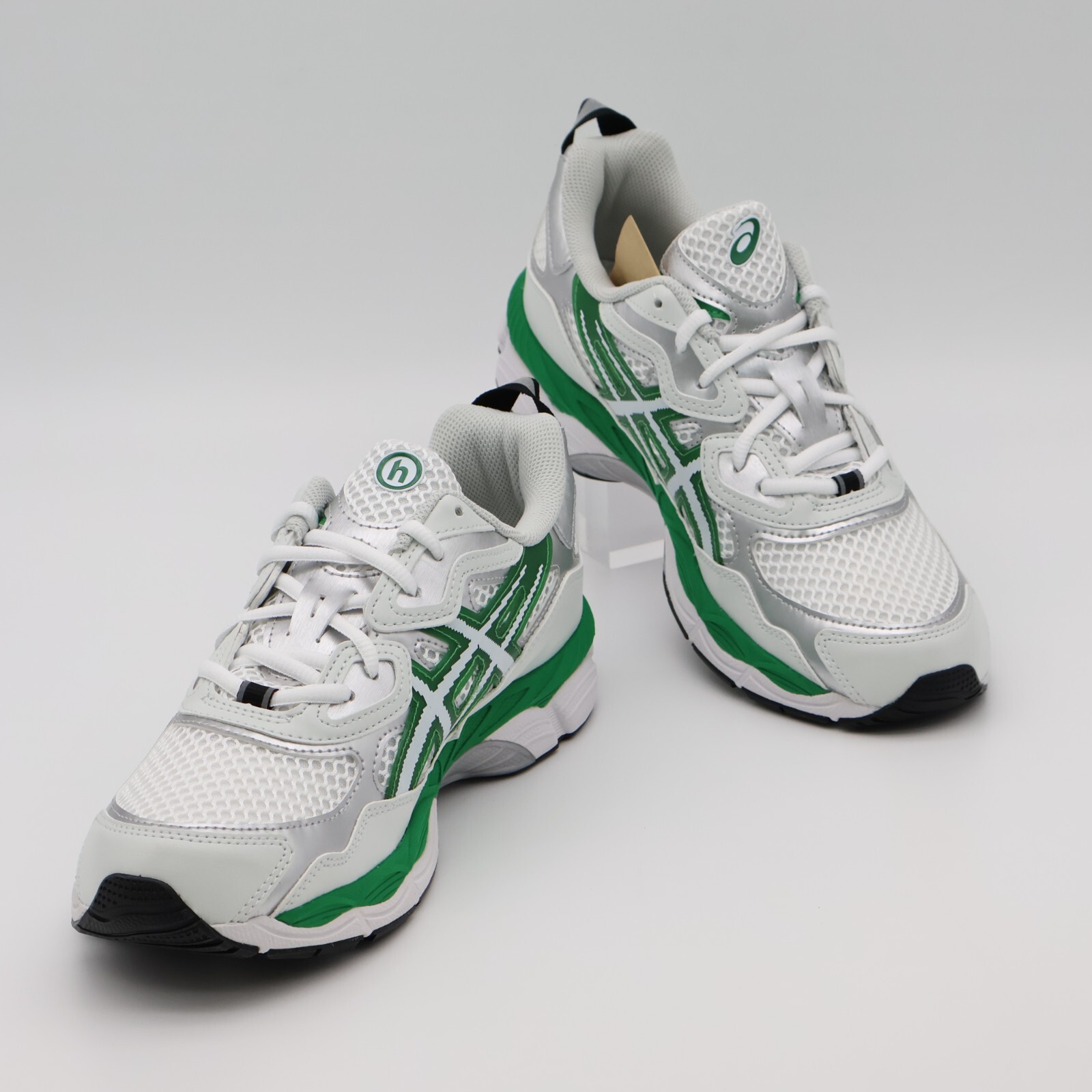 Pre-owned Asics 1201b001-100 Hidden Ny  Gel-nyc White Green (men's)