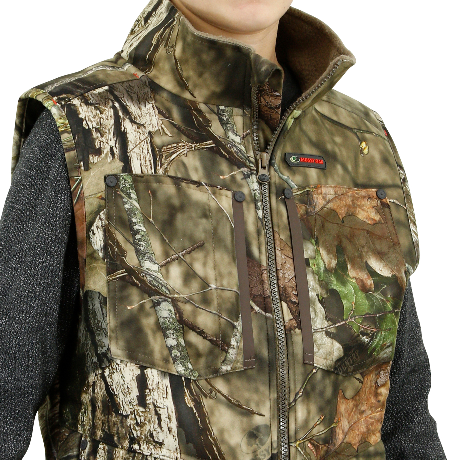 Mossy Oak Youth Sherpa 2.0 Vest, Camo Sherpa Lined Hunt Vest for Kids eBay