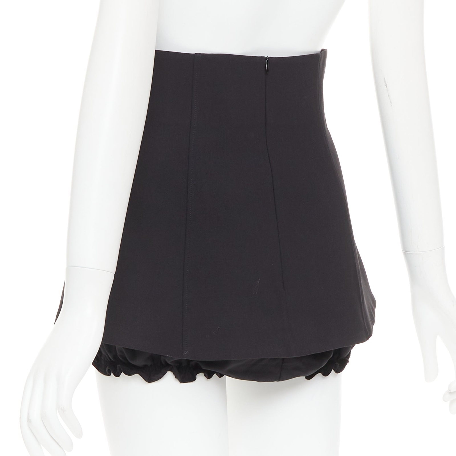 SHUSHU TONG Mini Culottes black high waisted layered ruffle