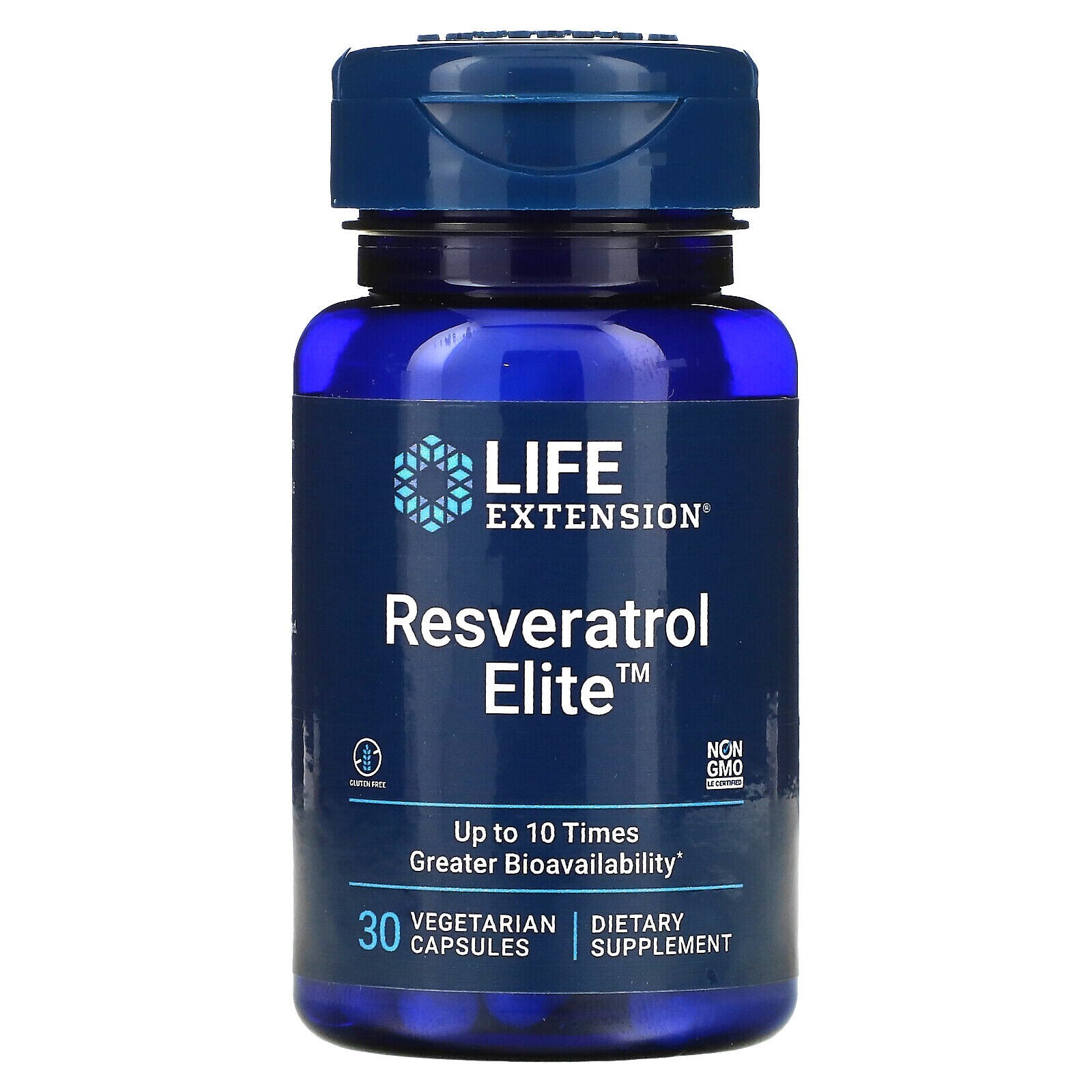 Trans Resveratrol Elite 30 Caps Life Extension Японский горец/глактоманнаны