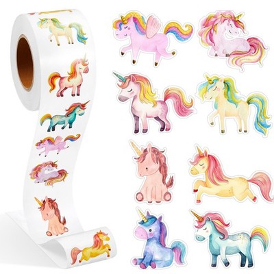 Dzxin Stickers Bambini 500 Pezzi Unicorno Adesivi Premio Motivazionali Ani