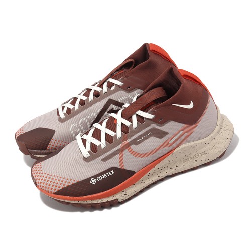 

Женские беговые кроссовки Nike Wmns React Pegasus Trail 4 GTX Gore-Tex Taupe Red DJ7929-200, Коричневый, Wmns React Pegasus Trail 4 Gtx