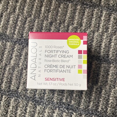 Andalou Naturals 1000 Roses Fortifying Night Cream 1.7oz NEW IN BOX