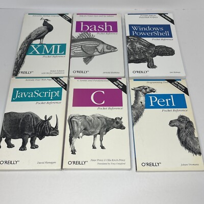 O'Reilly Pocket Reference guidebooks - Lot of 6
