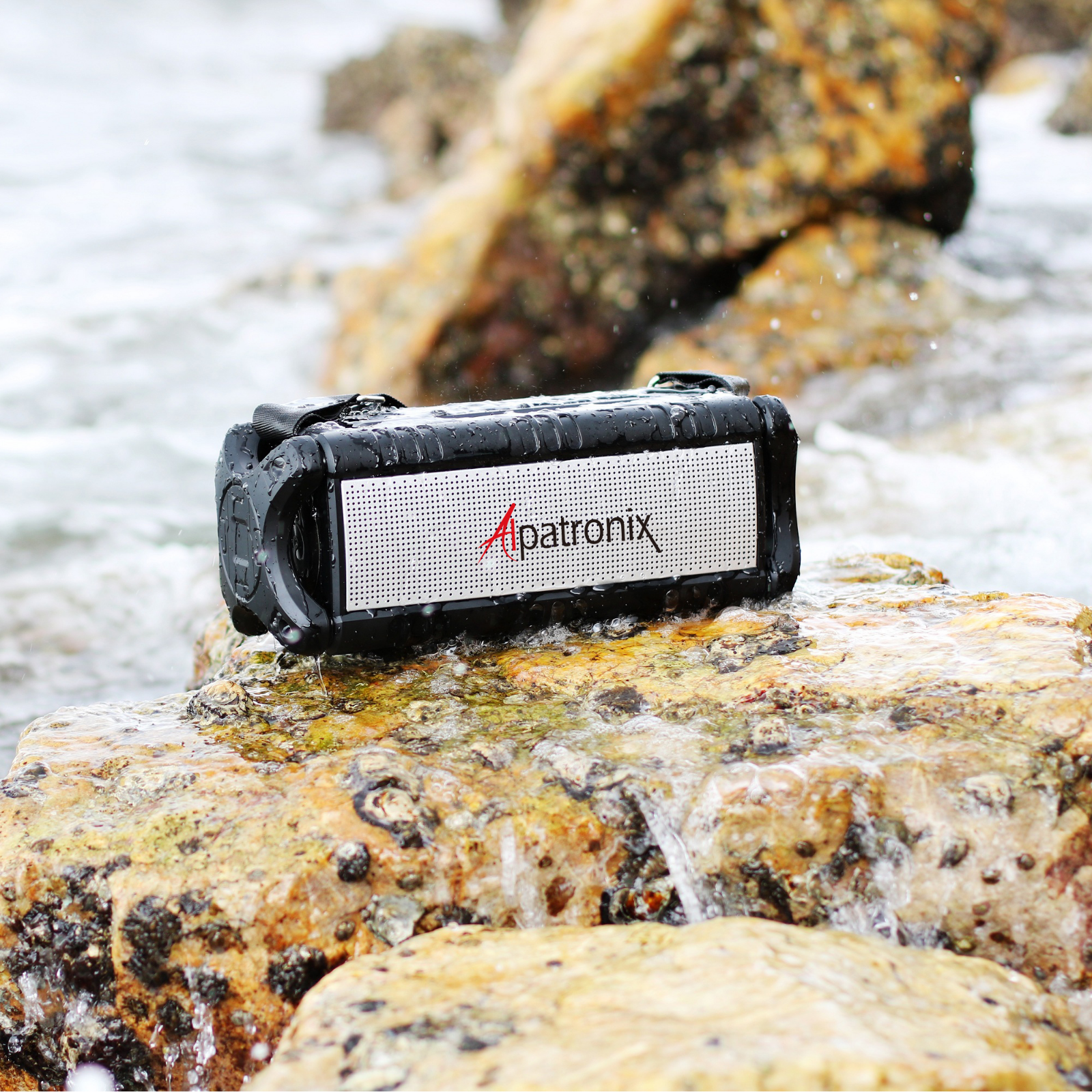 Waterproof Bluetooth Wireless Speaker with Subwoofer Enhanced Bass & Power Bank