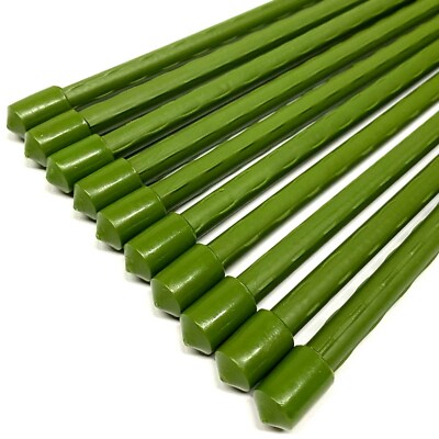 10er Set Pflanzstäbe Rankhilfe 120cm | Pflanzenstäbe Rankstäbe | Pflanzenstütze