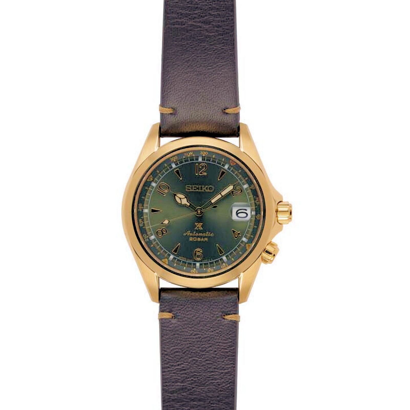 Pre-owned Seiko Prospex Alpinist Spb210j1 Automatic Green Dial Japan Made Watch Warranty