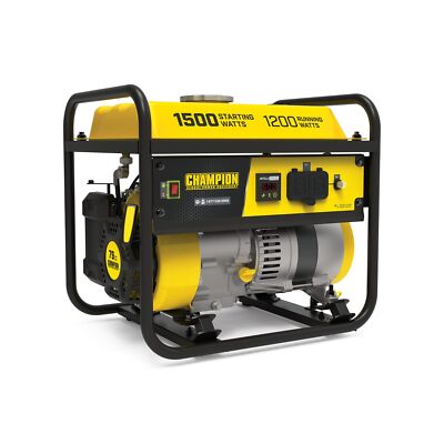 Champion Power Equipment 200915 1500/1200-Watt Portable Generator, CARB