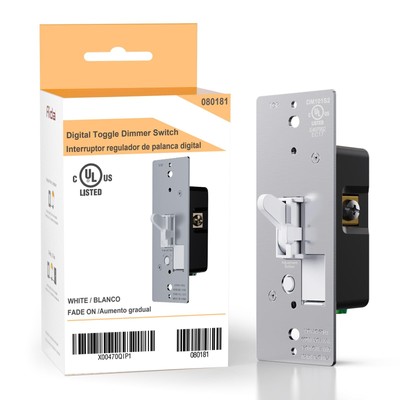 AIDA Toggle Slide Dimmer Switch for Dimmable LED Light/CFL/Incandescent 600 W...