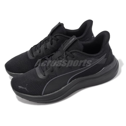 Puma Reflect Lite Черная крутая темно-серая мужская обувь унисекс для бега трусцой 378768-02