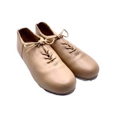 Capezio Oxford Cadence Caramel Tap Shoes CG19 Leather Size 5 Shoes Dance New
