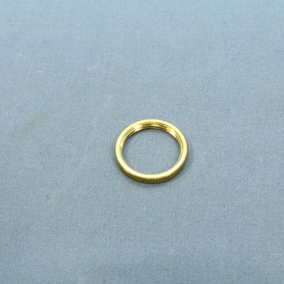 Leviton Knurled Brass Nut 13/16-20 Thread for Candelabra Lampholders 25297