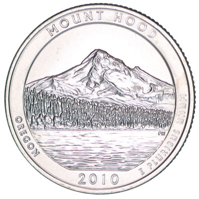 2010 D Parks Quarter Mount Hood America the Beautiful Satin Finish