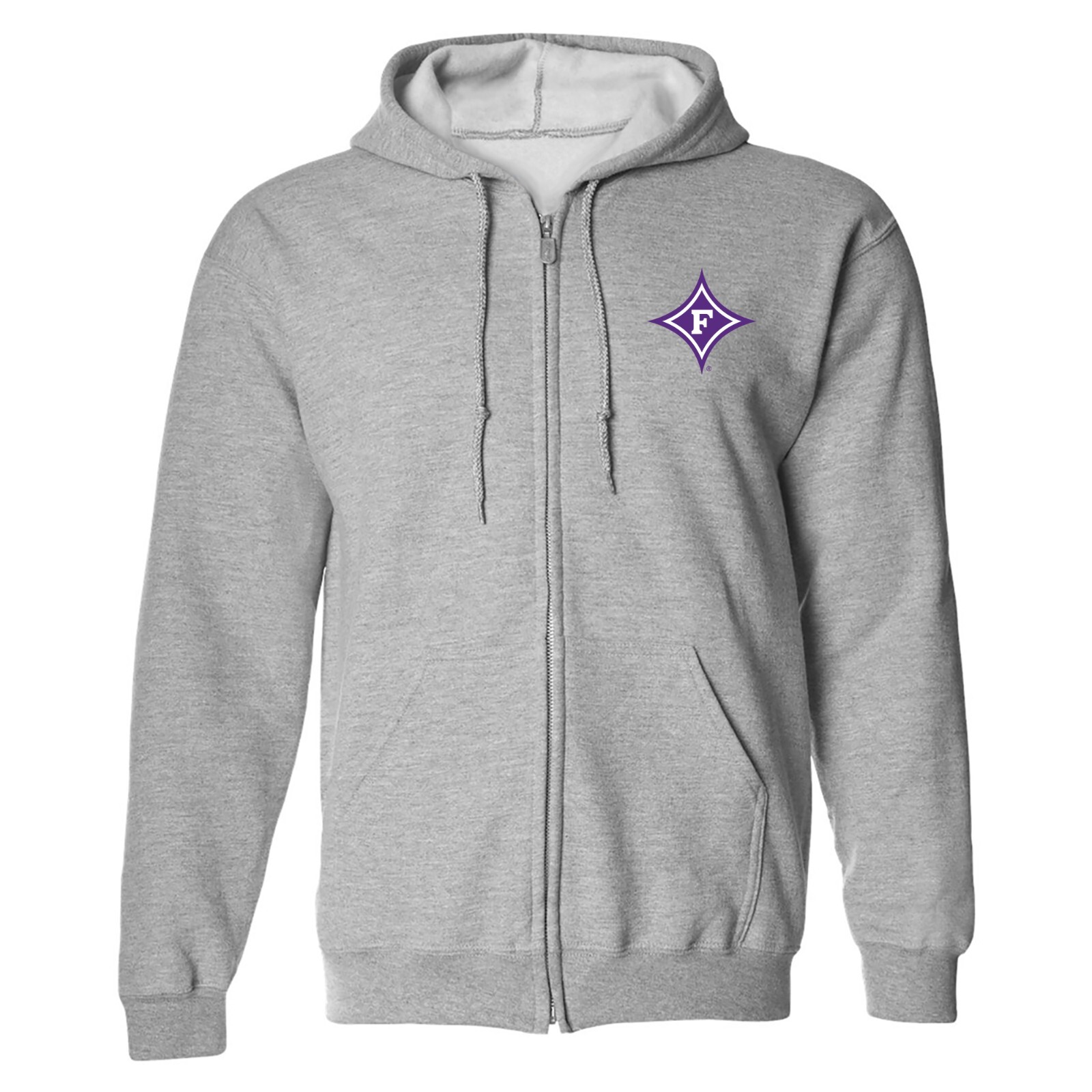 Furman University Primary Logo LC EMB Zip Hoodie - Sport