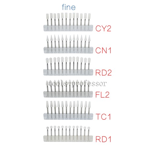 Flame Cone Round Mounted Stone Dental Polishing Burs FG/RA Abrasion Point Bur 