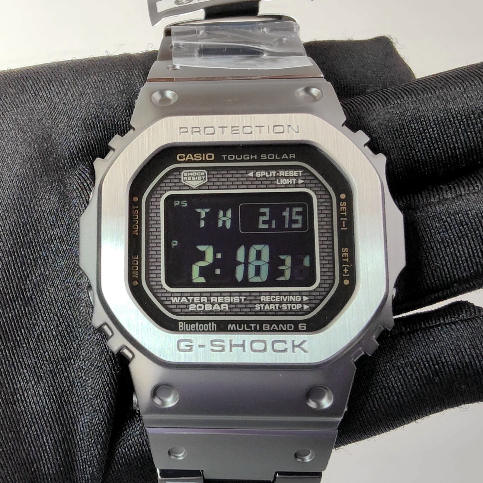 時計 CASIO GMW-B5000-1JF GMWB5000-1 | Digital Stainless Steel Bluetooth Men's Watch G