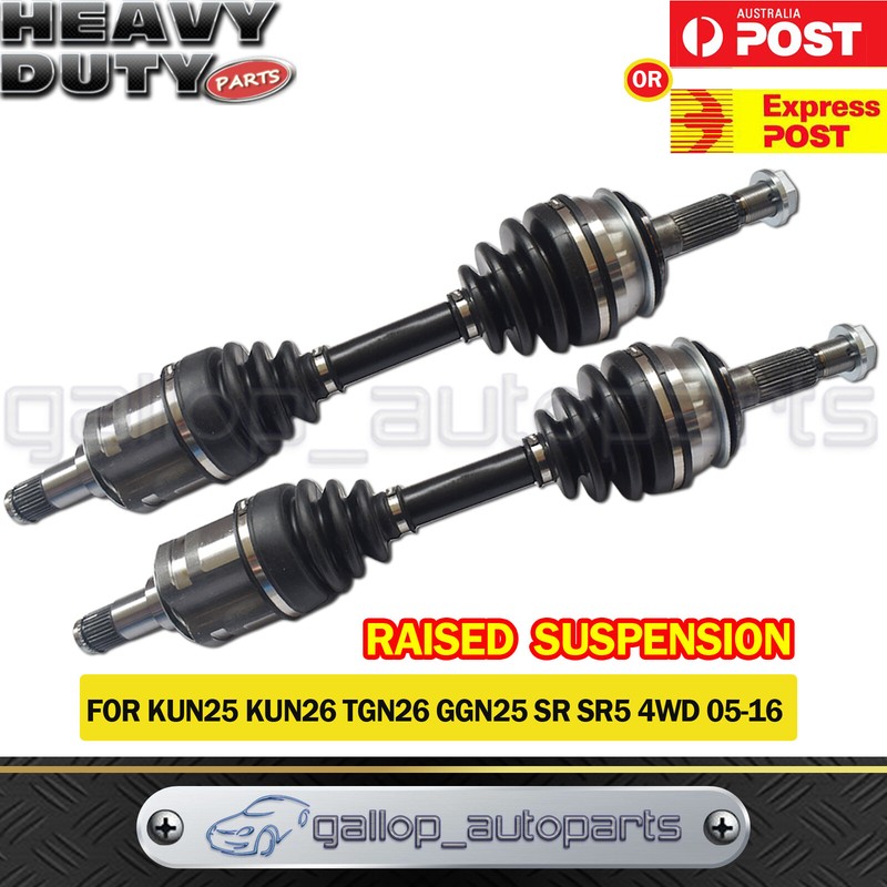 2 X Cv Joint Axle Drive Shaft For Toyota Hilux Ggn25r Kun25r Kun26r Sr5 Raised