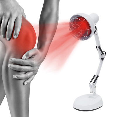 150W IR Infrared Red Heat Light Therapy Bulb Lamp Muscle Pain Relief Floor Stand