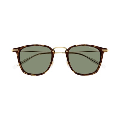 MONTBLANC MONT BLANC MB0295S-002 HAVANA GOLD GREEN SUNGLASSES