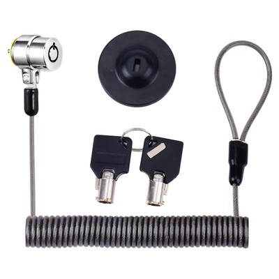 I3C Laptop Cable Lock Hardware Security Cable Lock Anti Theft Retractable Loc...
