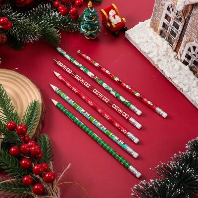 48 Pieces Scented Pencils Christmas Pencils Fruit Fragrance Holiday Pencils For 
