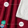 PetAmi Dog Blanket for Small Medium Dogs, Pet Bed Blanket Cat Puppy Kitten, Fleece Furniture Couch Cover Protector Sofa Car, Soft Sherpa Dog Throw Plush Reversible Washable, Mini 29x40 Maroon Red