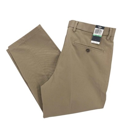 DOCKERS D3 Classic Fit Khaki Pleated Pants Size Waist 34 - HEMMED - Inseam 27"