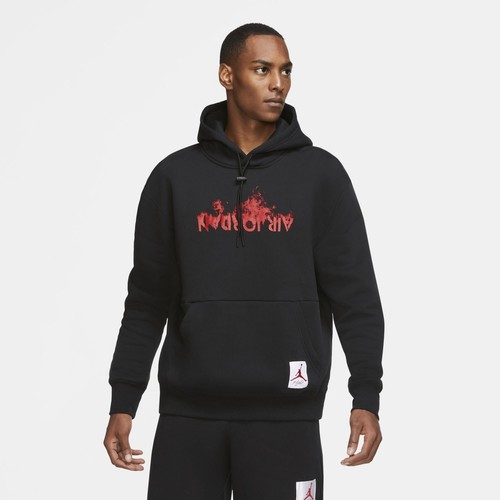 

[DD3867-010] Мужская флисовая толстовка с капюшоном Air Jordan Retro 4 Graphics, Черный