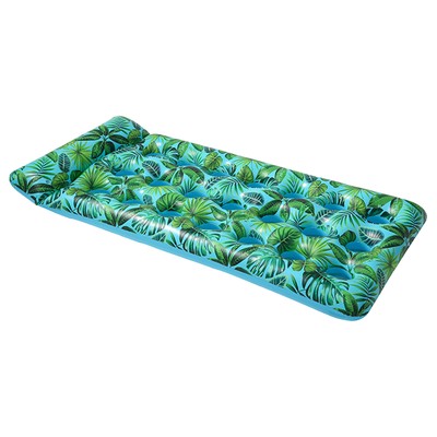 Oversized Inflatable Pool Float Raft - Adult Contour Lounger with Headrest