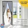 Iduontis Magnetic Screen Door - Fits Door Opening 36 x 82 in, Actual Screen Size 38 x 83 in, Hands Free Mesh Partition,Heavy Duty Curtain Keeps Bugs Out, Frame Hook and Loop, Pet and Kid Friendly
