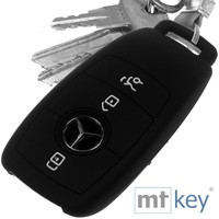 Auto SCHWARZ Schlüssel Hülle für Mercedes A B E...