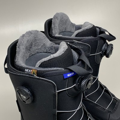Pre-owned Burton Ruler Wide Boa All Mountain Snowboard Boot Black Grey Sz M 11 21426100001