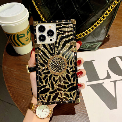 For Huawei Honor Leopard Print +Ring Holder Women Girl Hot Phone Case Cover Back