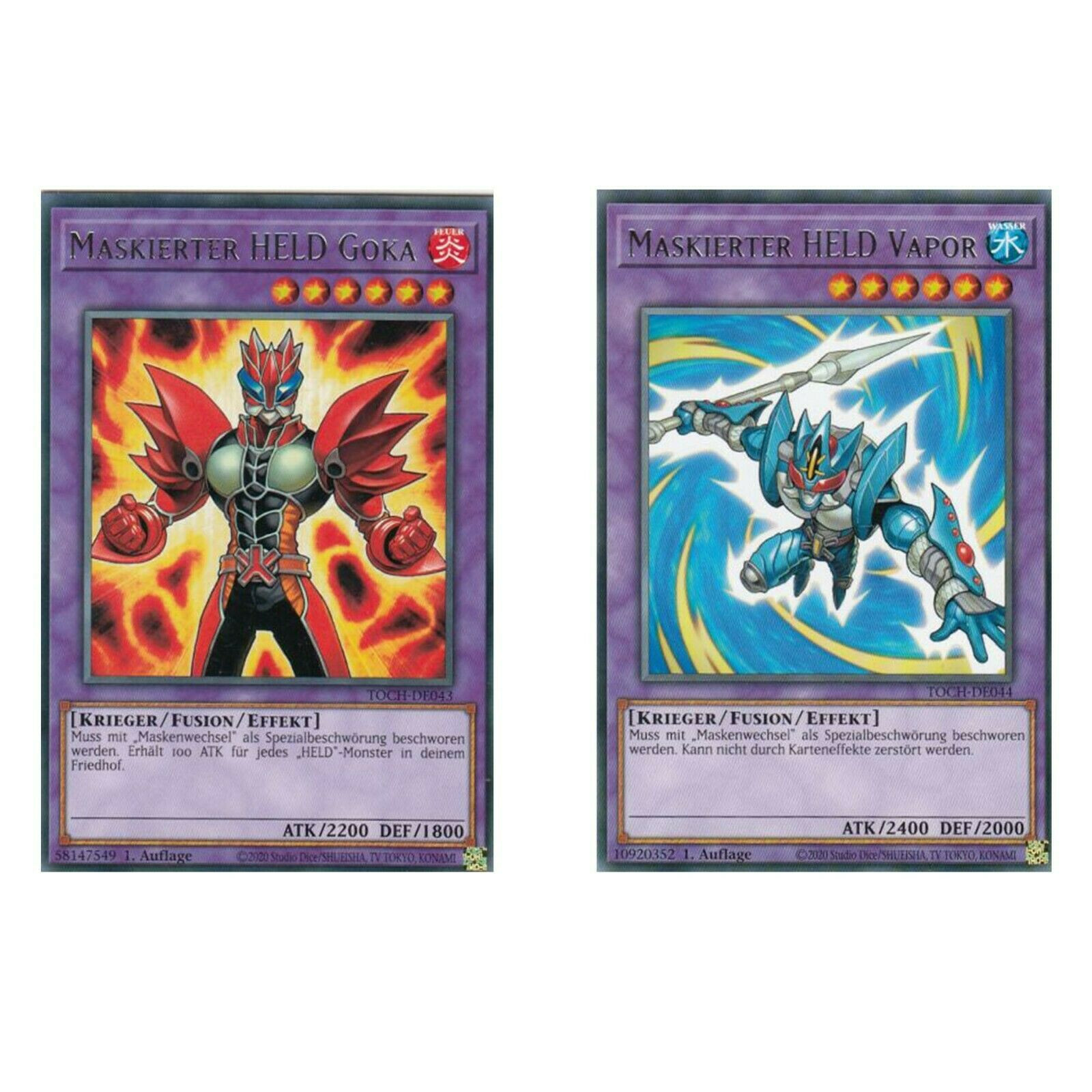 Yugioh Alle Maskierte Helden Set - Dark Law Anki Dian Acid - 30 Karten