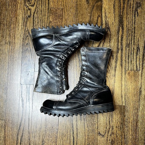 Vintage Vietnam Army Paratrooper Ripple Sole Combat Boots