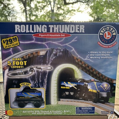 Lionel Learning Curve~Rolling Thunder Figure 8 Mountain Train Set~ New Sealed